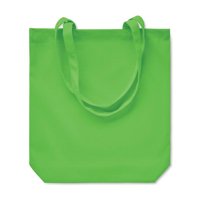 Lime - Back - MidOcean Rassa Canvas Shopper Bag