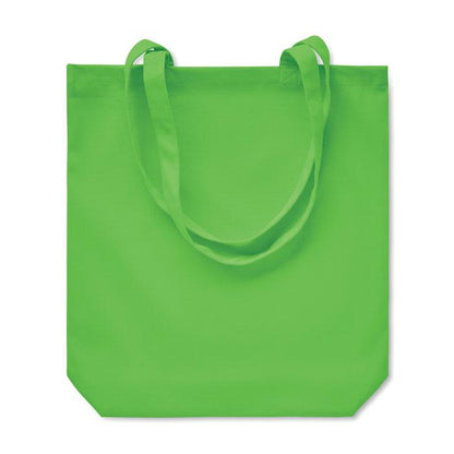 Lime - Back - MidOcean Rassa Canvas Shopper Bag