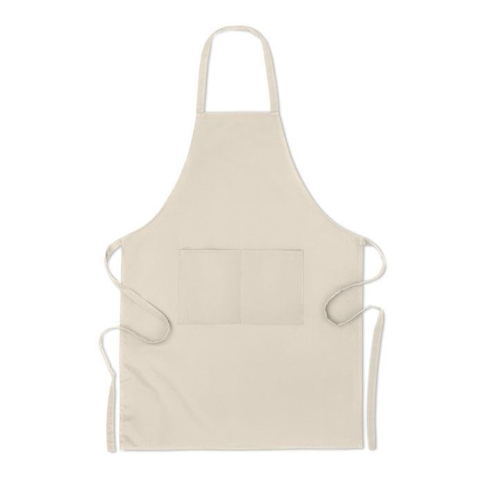 Beige - Front - MidOcean Raipur Colour Organic Cotton Apron