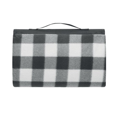 Front - MidOcean Caly Fleece Gingham Check Picnic Blanket