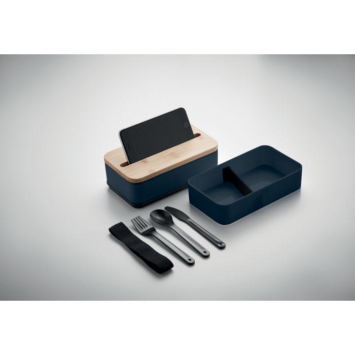 French Navy - Back - MidOcean Wint Polypropylene Lunch Box