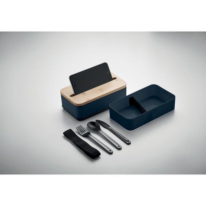 French Navy - Back - MidOcean Wint Polypropylene Lunch Box