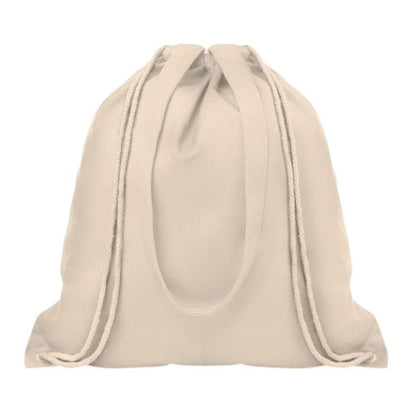 Front - MidOcean Moira Canvas Drawstring Bag