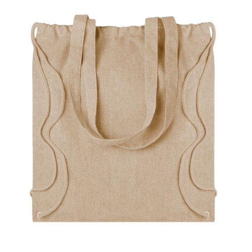 Front - MidOcean Moira Duo Drawstring Bag
