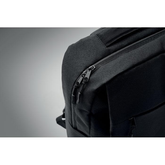 Black - Back - MidOcean Akraos Slim Laptop Backpack