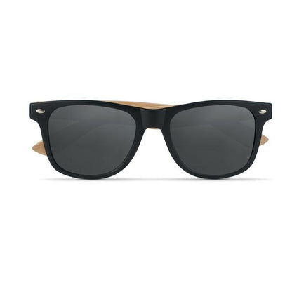 Black - Front - MidOcean California Touch Bamboo Sunglasses