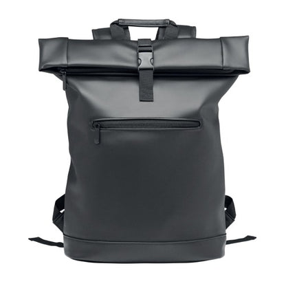 Front - MidOcean Bai Roll Roll Top PU Laptop Backpack