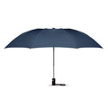 Blue - Side - MidOcean Dundee Foldable Reversible Folding Umbrella