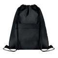 Front - MidOcean Pocket Shoop Polyester Drawstring Bag