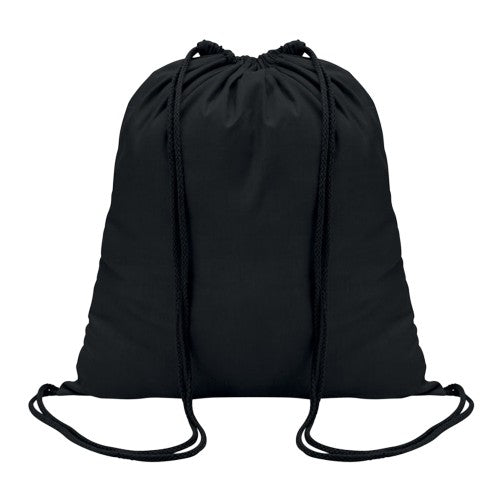 Front - MidOcean Colored Cotton Drawstring Bag