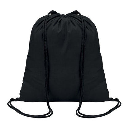 Front - MidOcean Colored Cotton Drawstring Bag