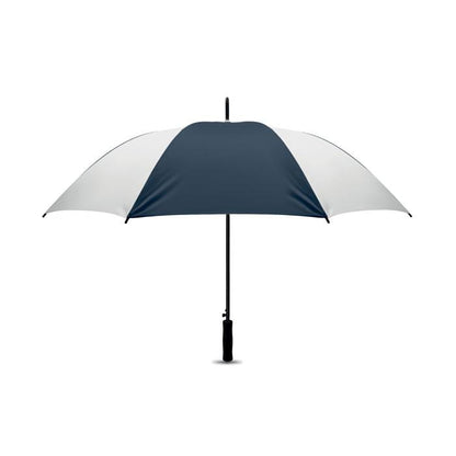 White-Dark Blue - Front - MidOcean Swansea Stick Umbrella