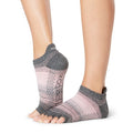 Front - Toesox Womens/Ladies Echo Half Toe Socks