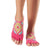 Front - Toesox Womens/Ladies Luna Bon Voyage Half Toe Socks