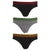 Front - Tom Franks Mens Briefs Underwear With Striped Waistband (3 Pack)