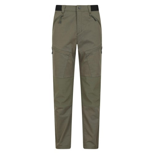 Front - Mountain Warehouse Mens Jungle Hiking Trousers