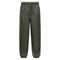 Front - Mountain Warehouse Childrens/Kids Fleece Lined Waterproof Trousers