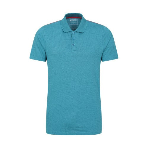 Front - Mountain Warehouse Mens Cordyline Textured Polo Shirt