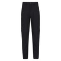 Front - Mountain Warehouse Mens Trek Stretch Convertible Trousers