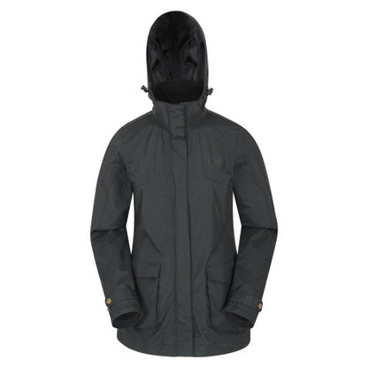 Front - Mountain Warehouse Womens/Ladies Shetland Waterproof Long Parka