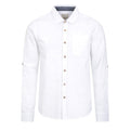 Front - Mountain Warehouse Mens Coconut Textured Long-Sleeved Shirt