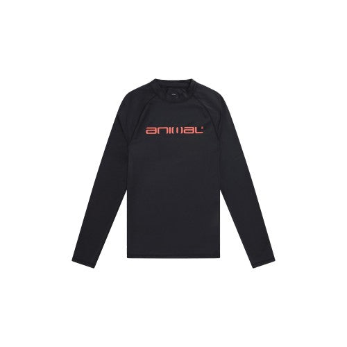 Front - Animal Mens Sonny Logo Rash Guard