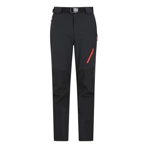 Front - Mountain Warehouse Mens Forest Water Resistant Hiking Trousers
