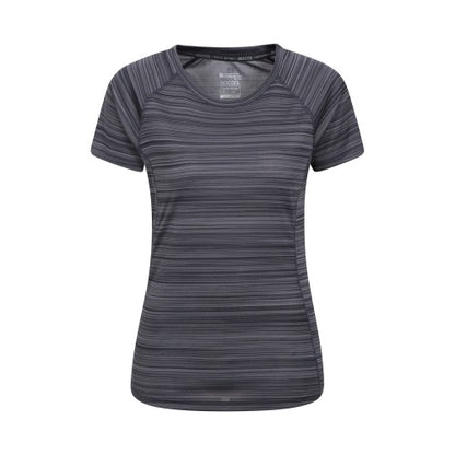 Front - Mountain Warehouse Womens/Ladies Endurance Striped T-Shirt