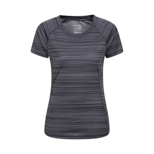 Front - Mountain Warehouse Womens/Ladies Endurance Striped T-Shirt