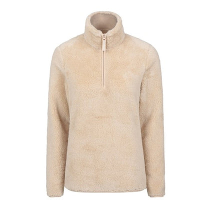 Front - Mountain Warehouse Womens/Ladies Teddy Fleece Quarter Zip Fleece Top