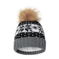 Front - Mountain Warehouse Womens/Ladies Fair Isle Pom Pom Beanie