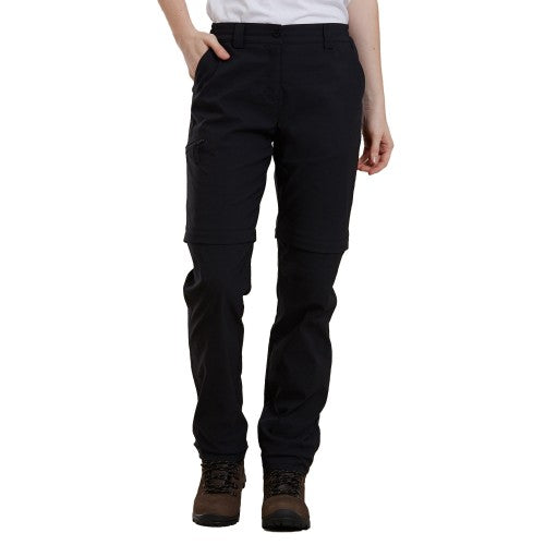 Front - Mountain Warehouse Womens/Ladies Hiker Stretch Zip-Off Trousers