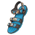 Front - Mountain Warehouse Childrens/Kids Camouflage 3 Touch Fastening Strap Sandals