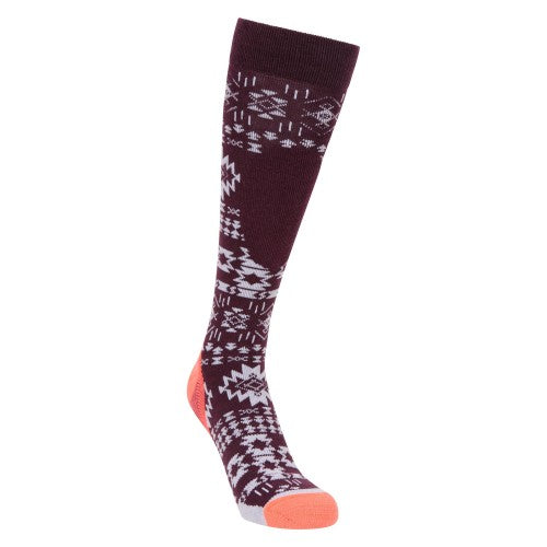Front - Mountain Warehouse Womens/Ladies Polar Patterned Technical Ski Socks