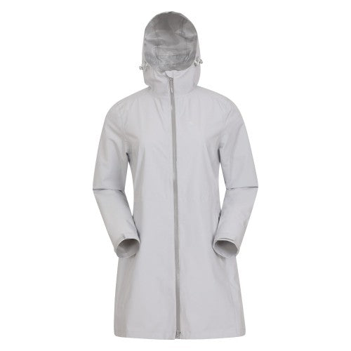 Front - Mountain Warehouse Womens/Ladies Solstice 2.5 Layer Long Waterproof Jacket