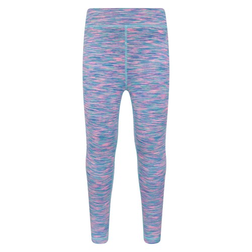 Front - Mountain Warehouse Girls Kayleigh II Space Dye Leggings