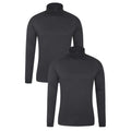 Front - Mountain Warehouse Mens Meribel Thermal Top (Pack of 2)