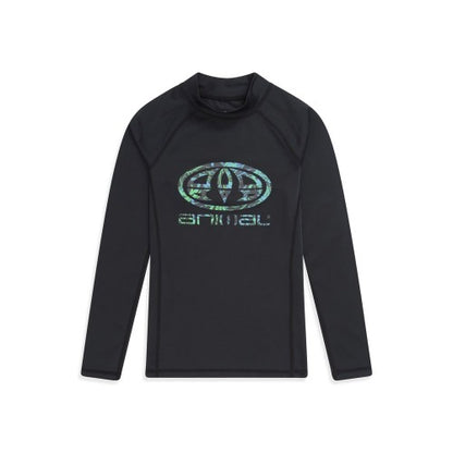 Front - Animal Childrens/Kids Sonny Rash Guard