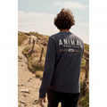 Front - Animal Mens Tommy Back Print Organic Long-Sleeved T-Shirt