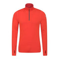 Front - Mountain Warehouse Mens Vault Recycled Half Zip Long-Sleeved Top