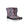 Front - Mountain Warehouse Childrens/Kids Glide Adaptive Printed Snow Boots