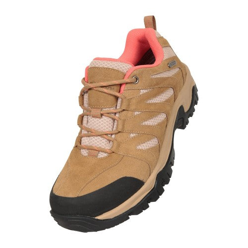 Front - Mountain Warehouse Womens/Ladies Voyage Suede Waterproof Walking Shoes