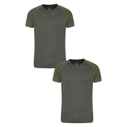 Front - Mountain Warehouse Mens Endurance T-Shirt (Pack of 2)