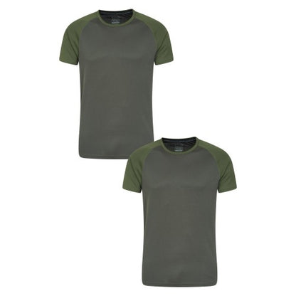 Front - Mountain Warehouse Mens Endurance T-Shirt (Pack of 2)