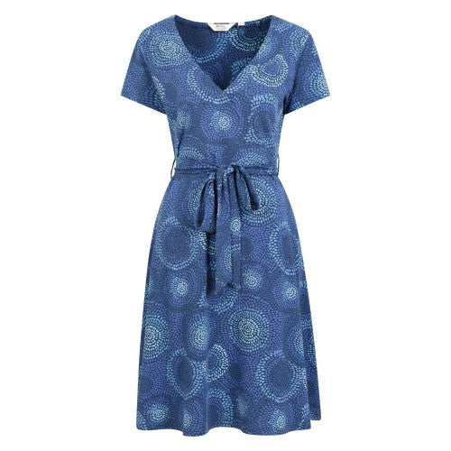 Front - Mountain Warehouse Womens/Ladies Santorini Printed Jersey Wrap Dress