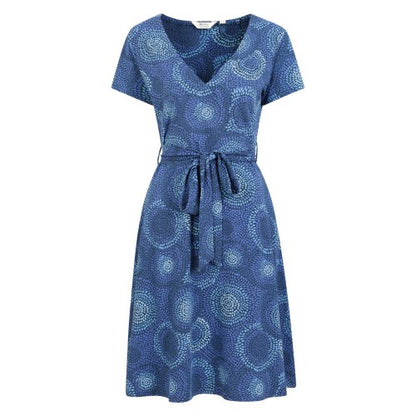 Front - Mountain Warehouse Womens/Ladies Santorini Printed Jersey Wrap Dress