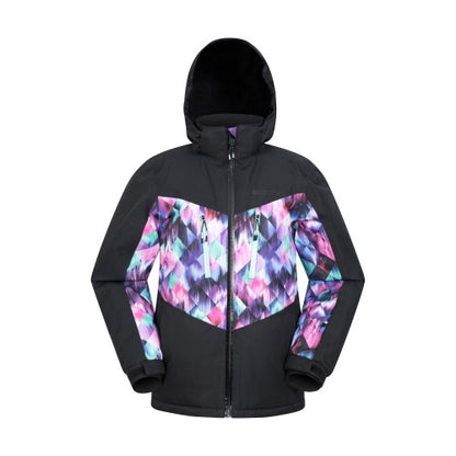Front - Mountain Warehouse Childrens/Kids Storm II Extreme Galaxy Ombre Ski Jacket