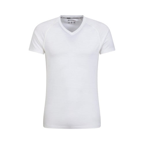 Front - Mountain Warehouse Mens Summit Merino Wool Thermal Top