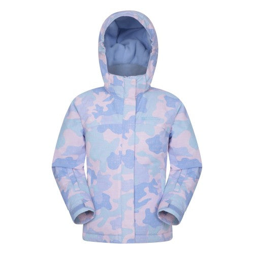 Front - Mountain Warehouse Childrens/Kids Vail Camo Ski Jacket