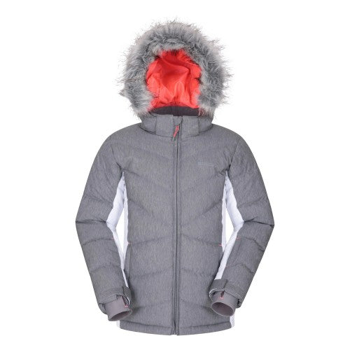 Front - Mountain Warehouse Childrens/Kids Powder Padded Ski Jacket
